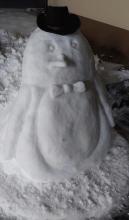 Klara's snowman number 1